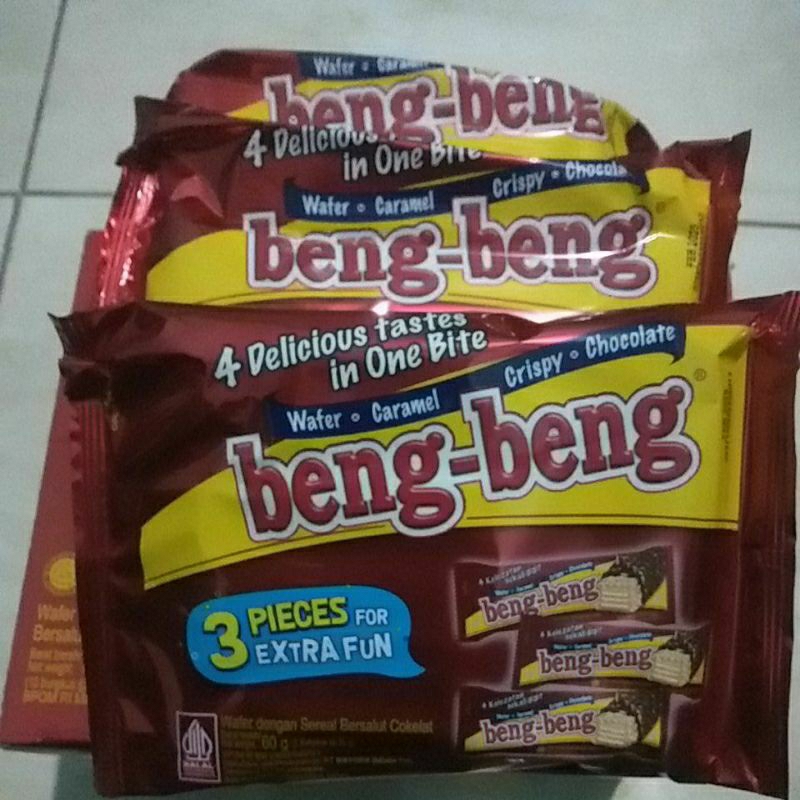

Beng-beng wafer caramel 60gr 3 Pieces for Extra Fun
