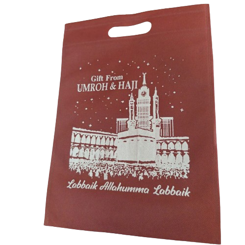 

RB Lusinan 12pcs_ Tas Goodie Bag Uk 25x35 cm Bingkisan Souvenir Haji Umroh Press Plong Murah Simple