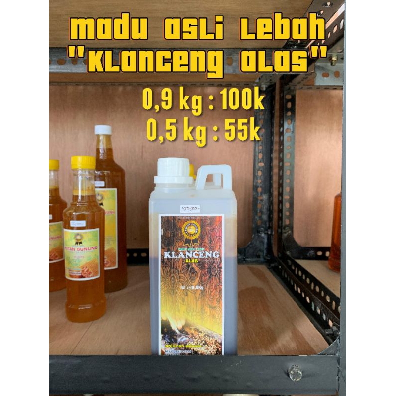 

MADU ASLI & MURNI LEBAH KLANCENG ALAS 1kg