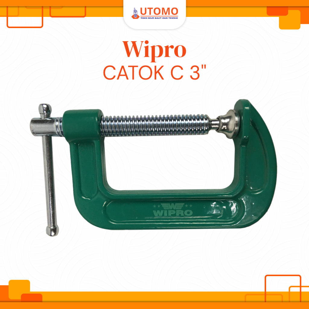 Catok C Wipro 3" / Clamp / Klem C Wipro 3"