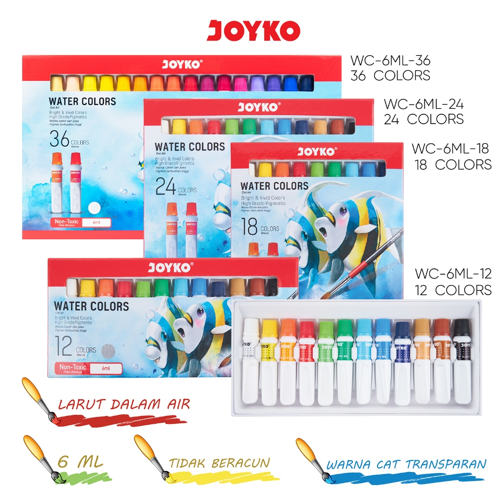 

JOYKO Cat Air Water Color Joyko WAC-6ML Non - Toxic
