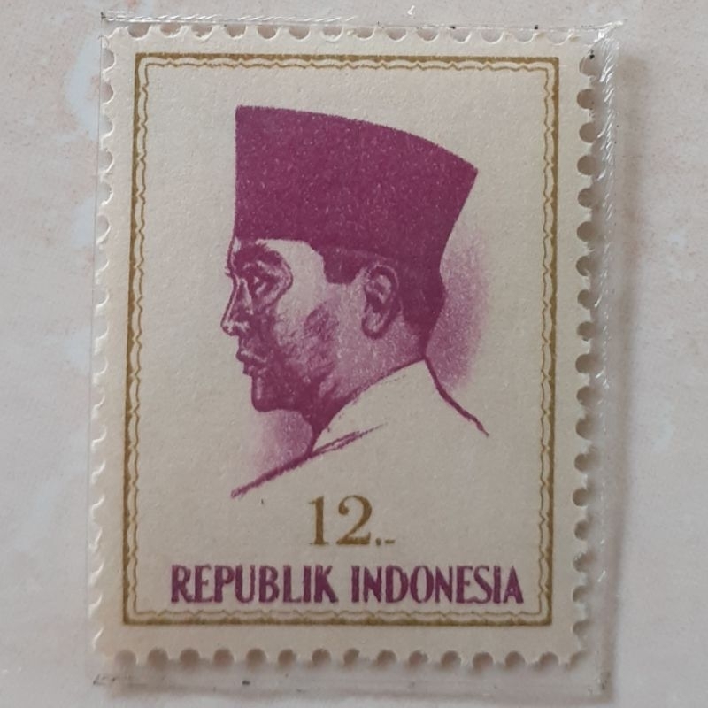 

Perangko Indonesia Presiden Soekarno Tahun 1964 Rp 12