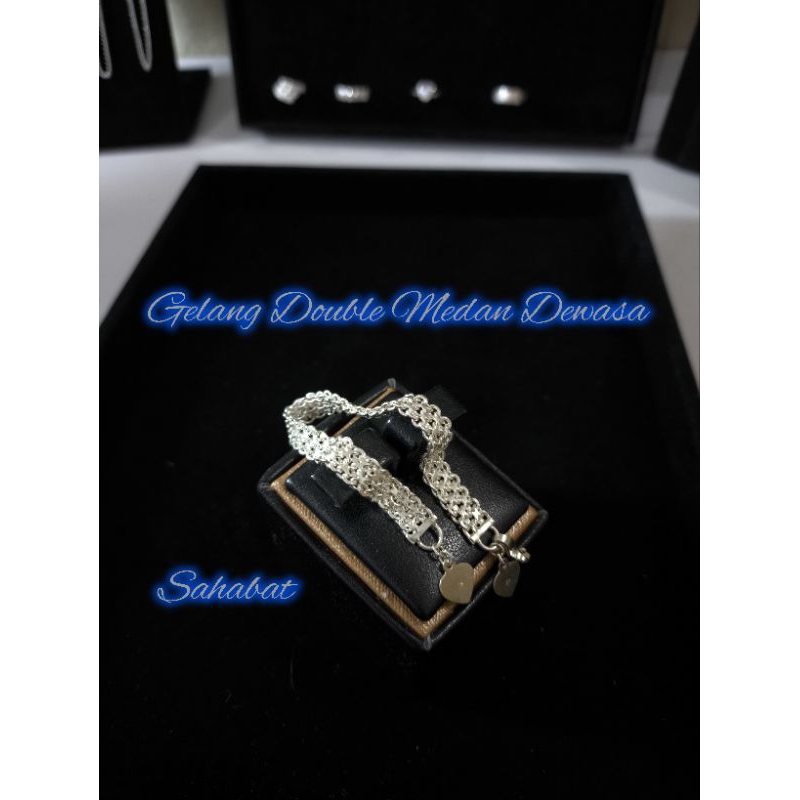 Gelang Perak 925 Model Double Medan