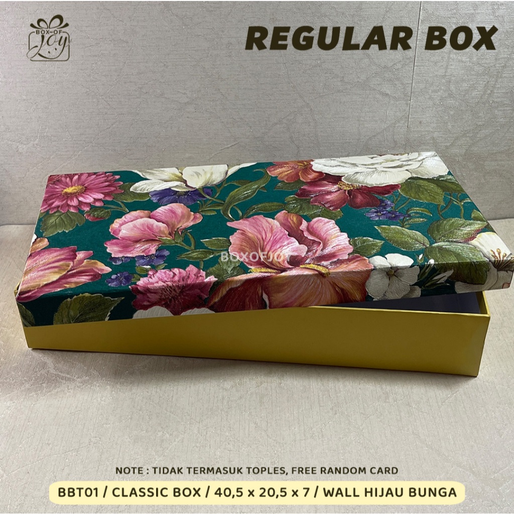 

REGULAR BOX / BBT01 _ CLASSIC BOX _ 40,5 x 20,5 x 7