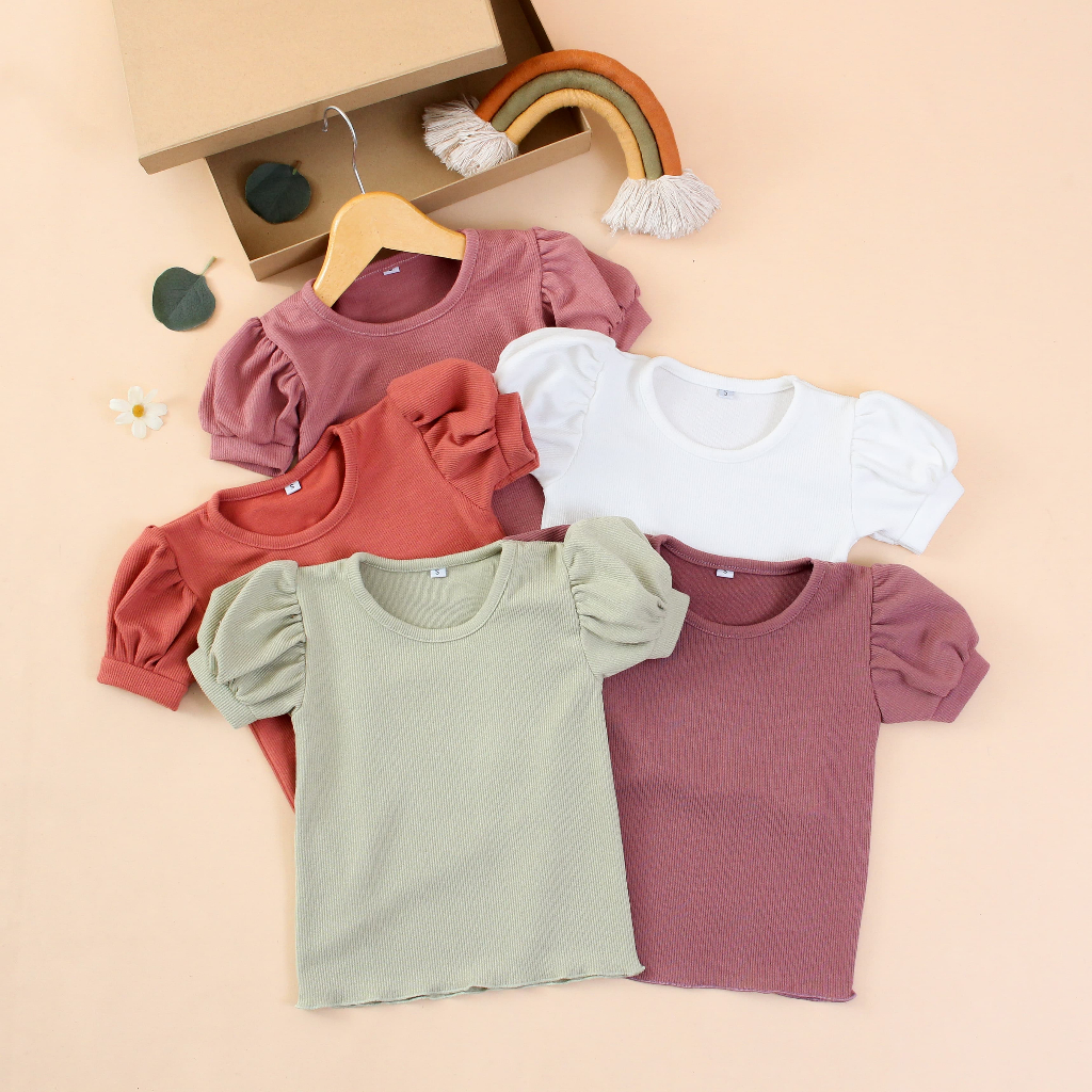 JENNY RIBTOP - atasan anak crop top baju kaos anak balon baju anak cewek kekinian