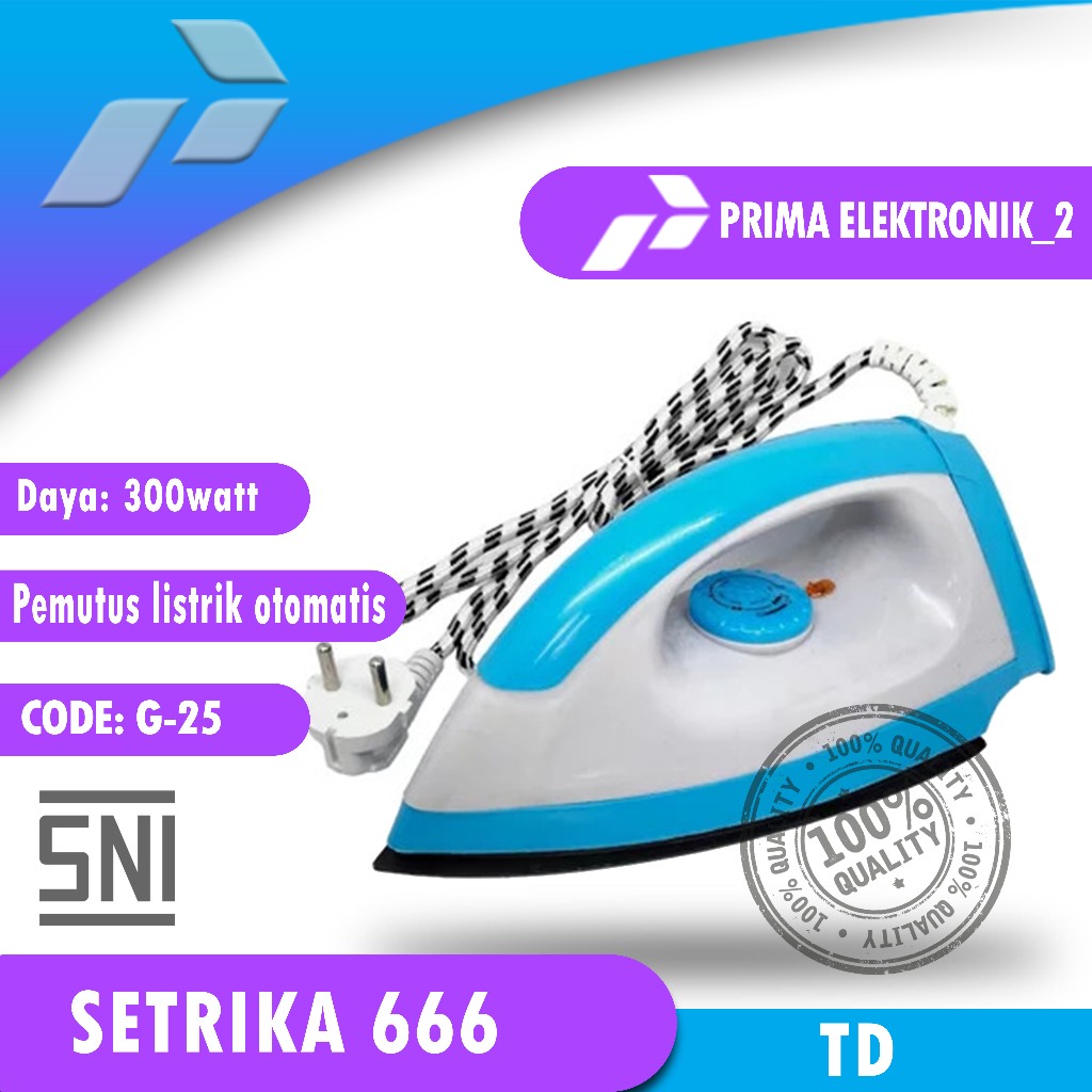 SETRIKA ELECTRIC TRISONIC T-108 PRIMA SHOOP 2