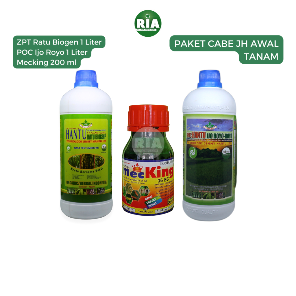 Jimmy Hantu Paket Cabai Anti Keriting Pertumbuhan Lebih Cepat Aman Hama Trips 1 Liter