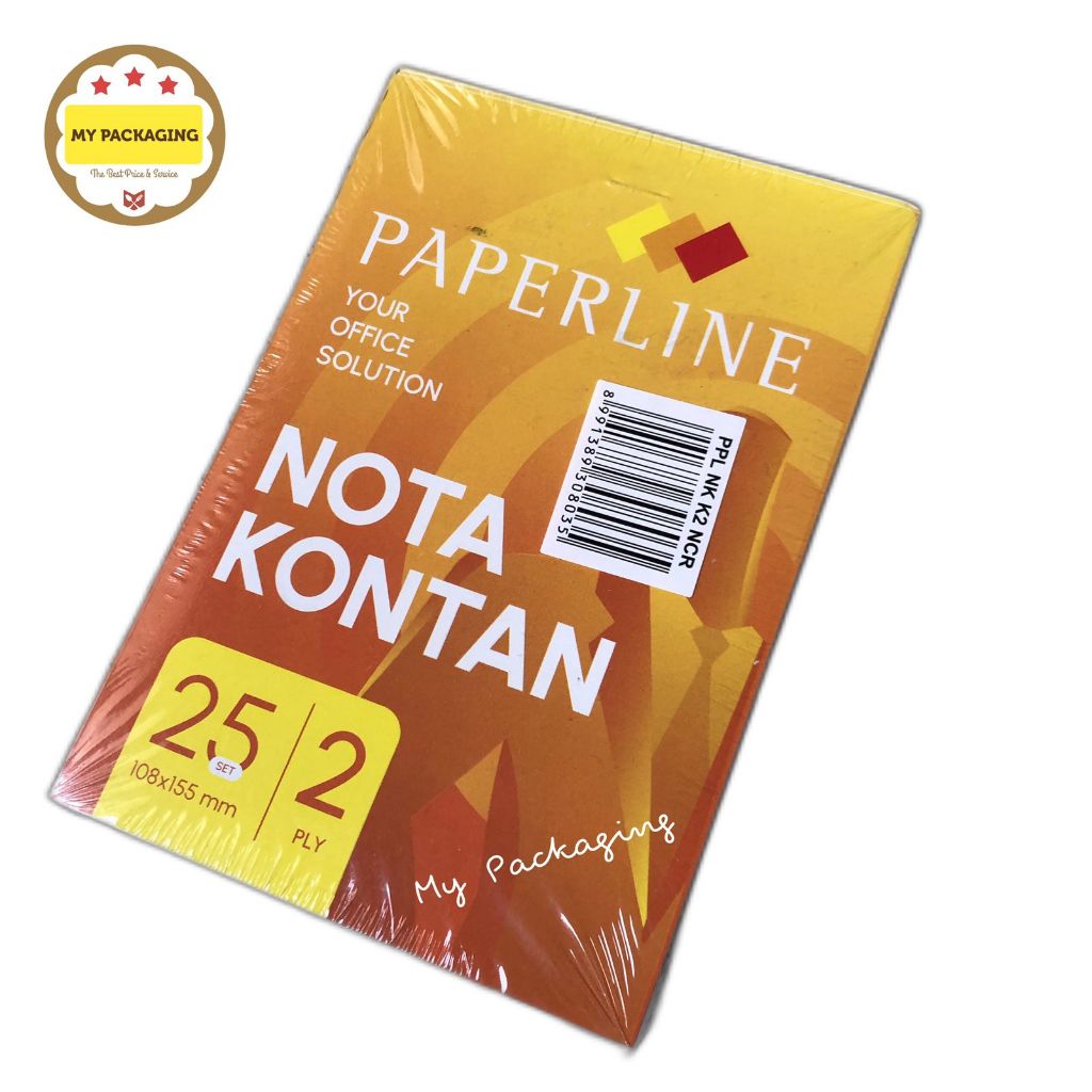 

Buku Nota Kontan Kecil Rangkap 2 ply NCR / K2 - 25 lembar @ 2 Rangkap