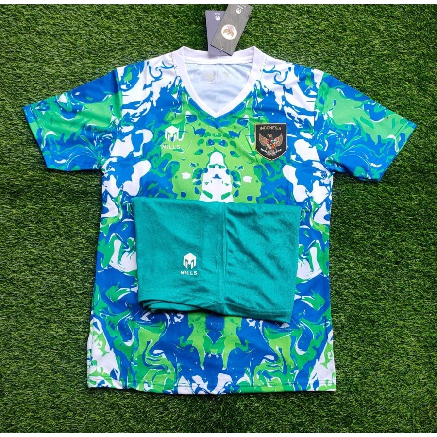 TIMNAS INDONESIA TRAINING PREMATCH JERSEY BAJU BOLA HIJAU 2022/2023 GRADE ORI BIG JUMBO XXL 2XL