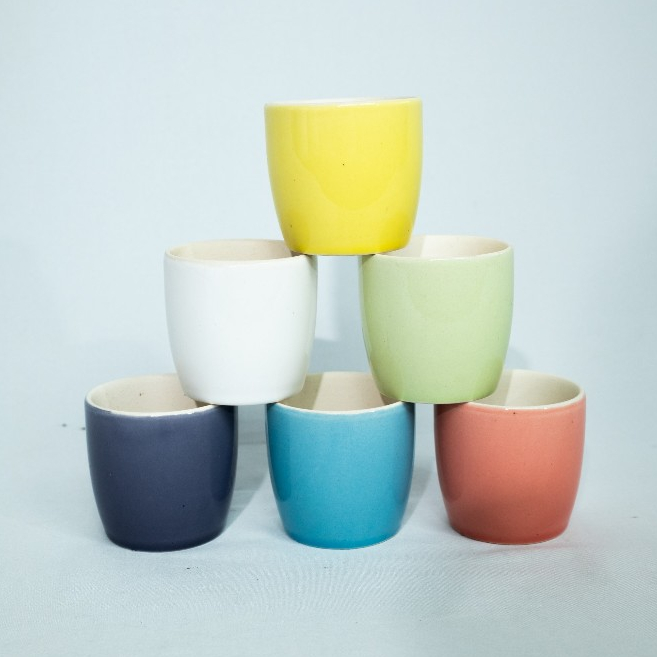 Pot keramik Pot Mini Pot Cangkir polos