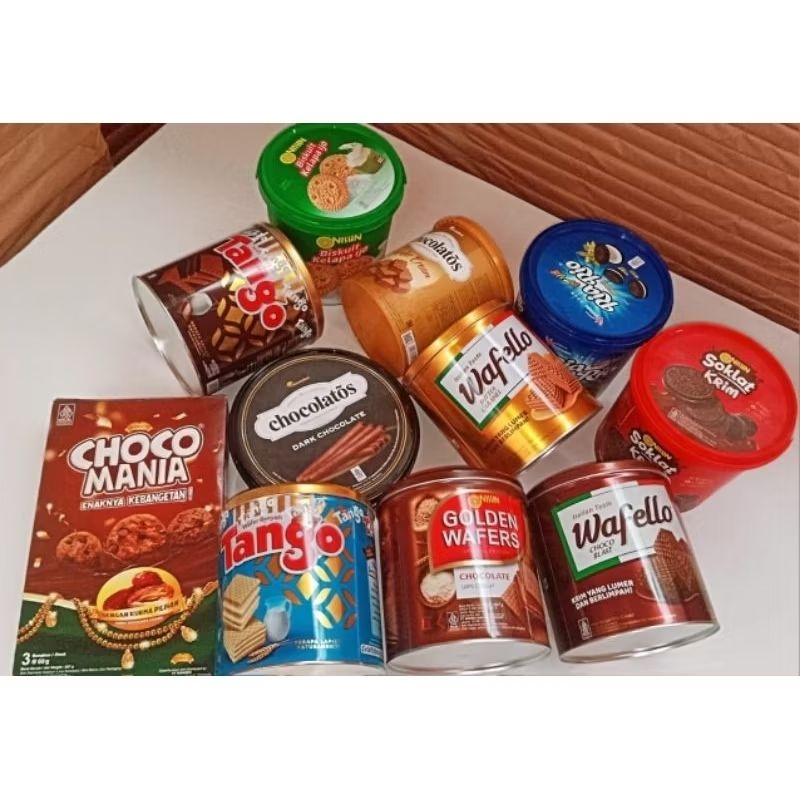 

DEKA WAFER ROLL/TANGGO COKLAT/NISSIN WAFER/RIA RIO/CHOCOLATOS/WAFER/KUE LEBARAN