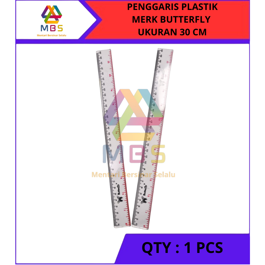 

PENGGARIS PENGUKUR ROLL PLASTIK SIZE 30 CM MERK BUTTERFLY