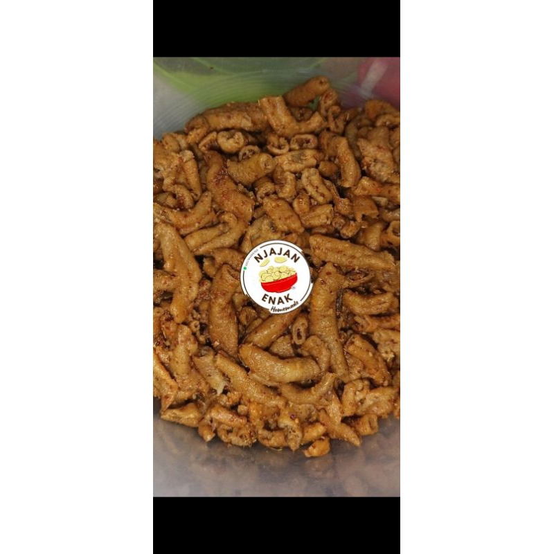 

(500g) Keripik Usus Pedas Setan Kemasan 500g