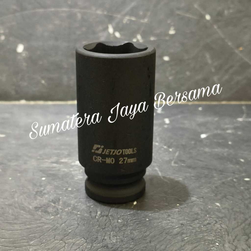 Mata sok impact panjang DR 1/2" 27mm Socket Kunci shock 27 MM Long