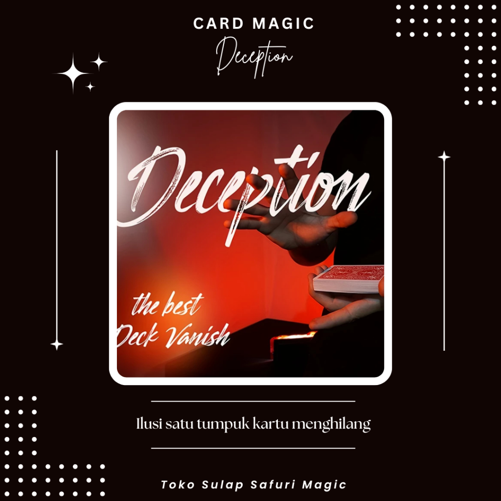 Alat Sulap Deception - Sulap Kartu - Kartu Sulap - Trik Kartu - Sulap Ilusi - Toko Sulap