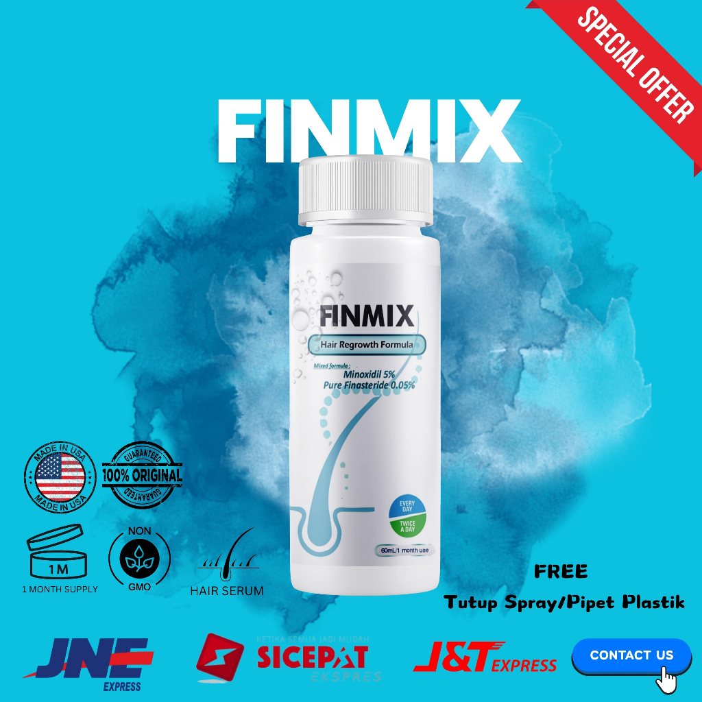 FINMIX Minoxidil 5% Vitamin Rambut ORIGINAL