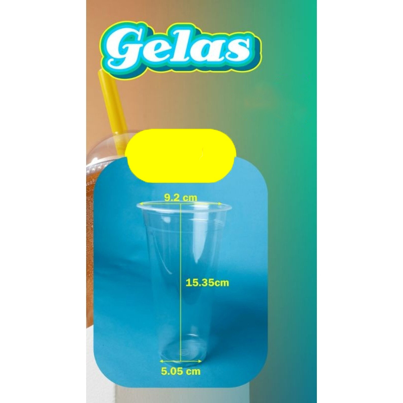 BAHAN TEBAL PLASPAC CUP Gelas Cup Plastik 20oz - Cup Bening - Cup Plastik tebal/Cup minuman bubble j