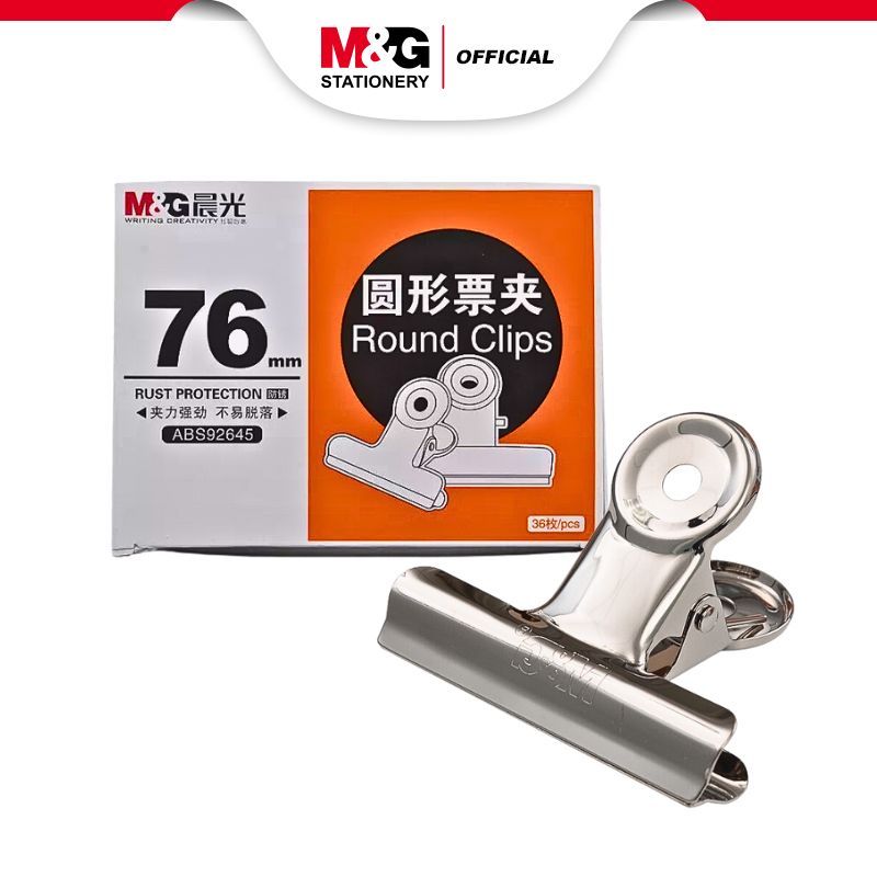 

M&G Bulldog Clip / Jepitan Kertas Silver / Penjepit Kertas Kokoh