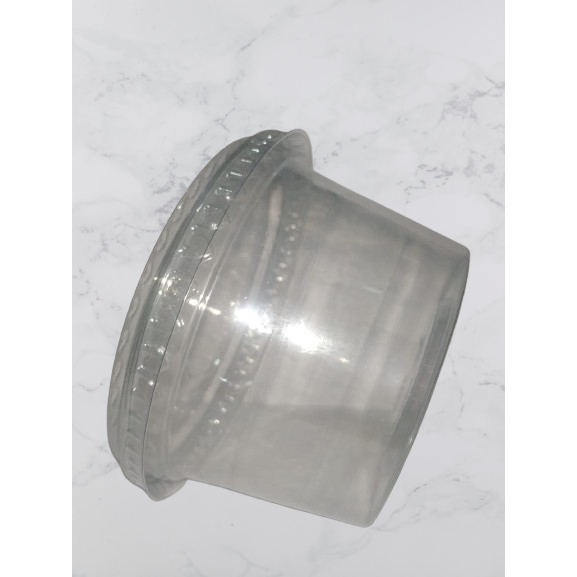 HIGH QUALITY Food Container embos love bulat rata plastik/Cup es kepal milo pudding es buah ukuran 4