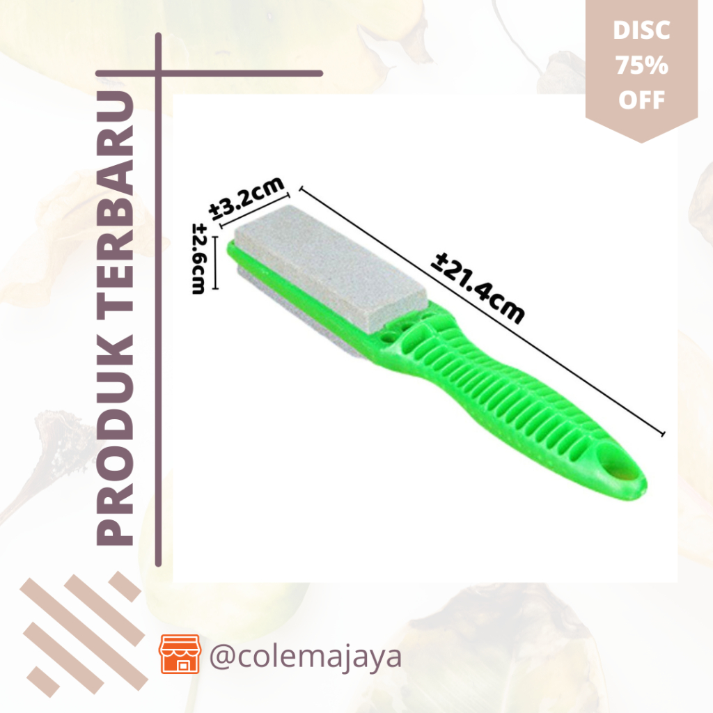 Batu Asah Gagang Premium untuk Pisau|Batu Asah Pisau 2 Sisi Dengan Gagang Pengasah Pisau