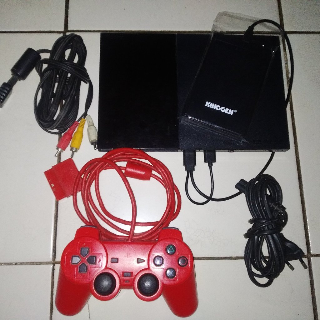 PS 2 slim seri 9 matrix hardisk 160gb ( ps2 slim )