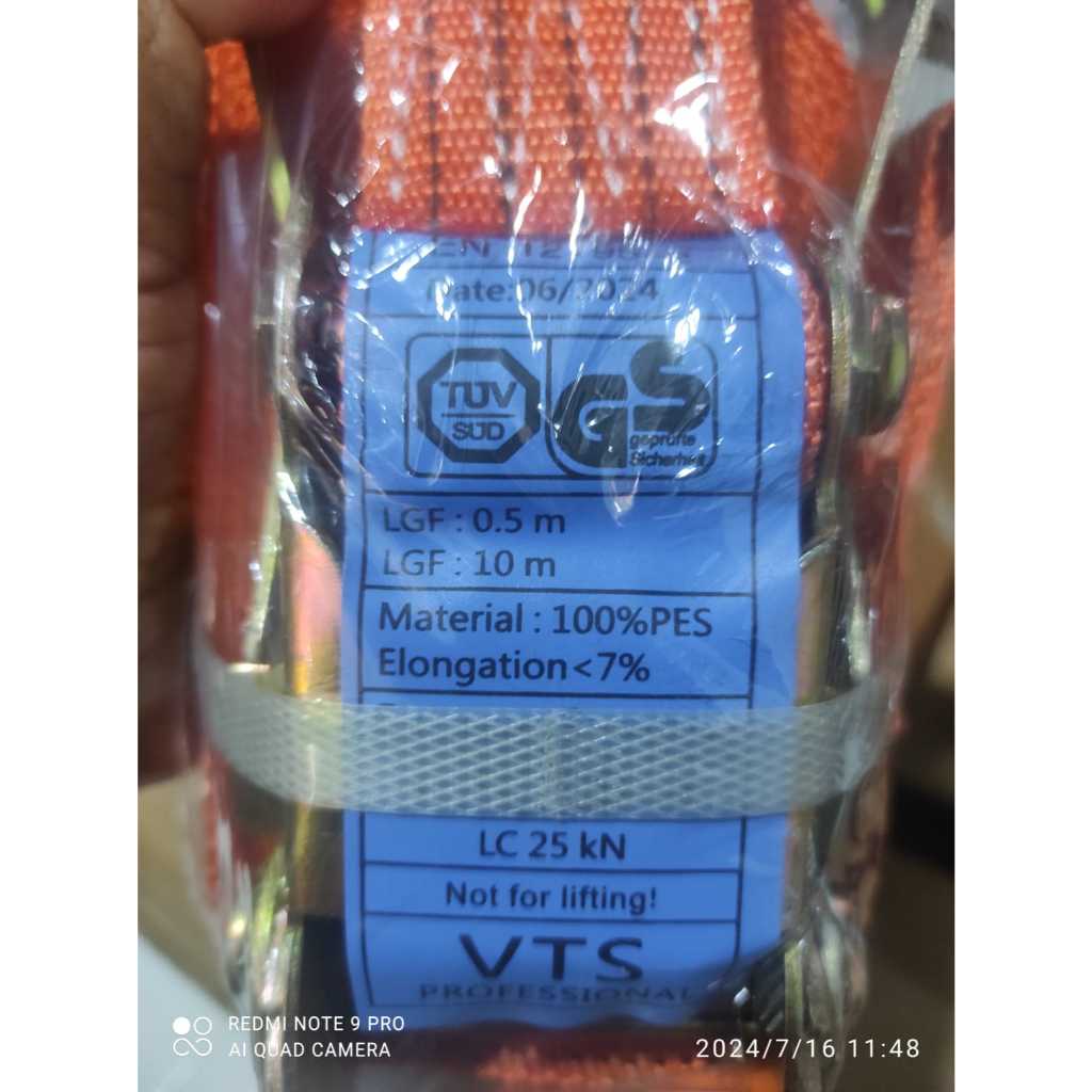 Tali box speaker trek belt VTS 10 Meter lebar 5 cm