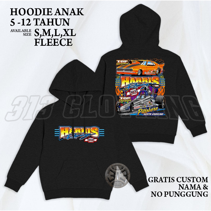 Hoodie Anak Nascar Harris Racing / Jaket Anak Nascar Harris Racing Mobil Nascar