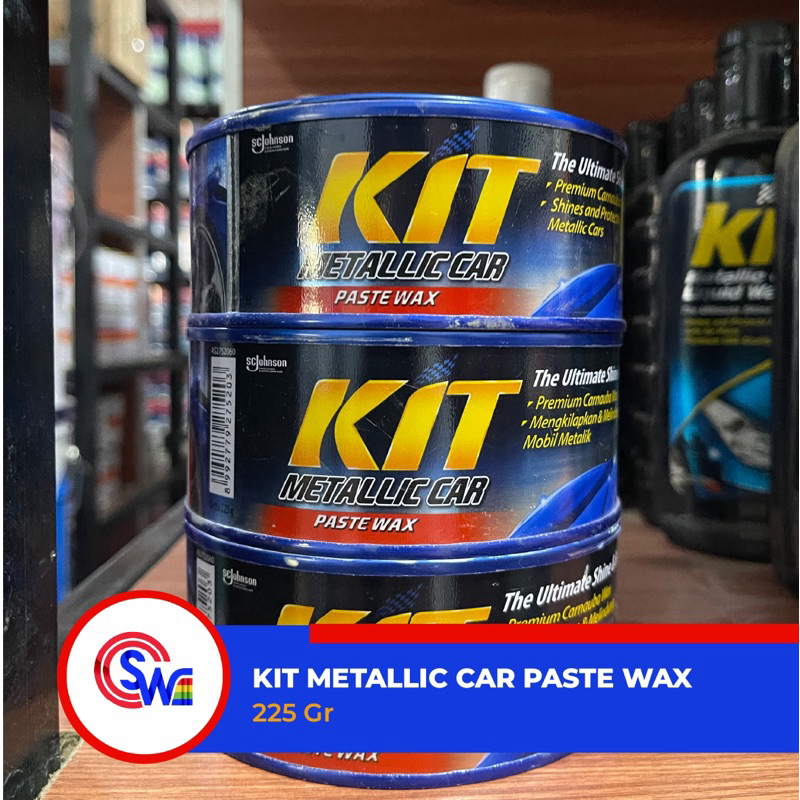 KIT METALLIC CAR PASTE WAX KIT BIRU - 225 Gr