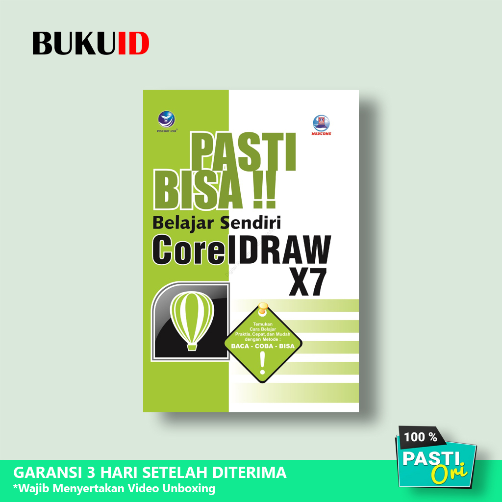 Buku Pasti Bisa Belajar Sendiri CorelDraw X7 - Original