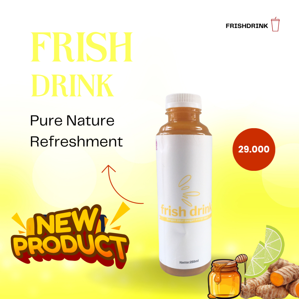 

Frish Drink Original - Minuman Herbal Alami Atasi Lemas, Pusing, Kebas, dan Kesemutan