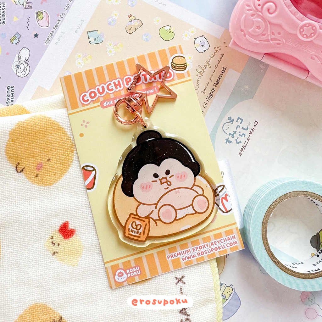 Rosupoku Epoxy Keychain Collection