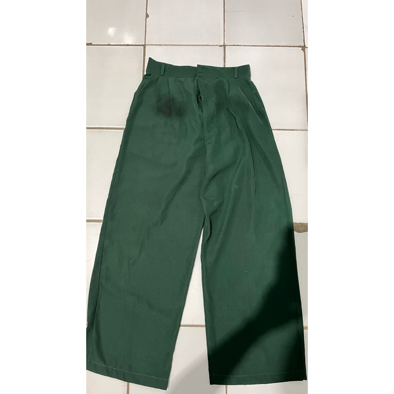 LOOSE PANTS EMERALD GREEN