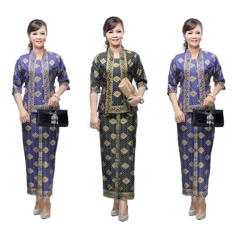 RNB NARITA PRADA SET KEBAYA KARTINI KUTUBARU MODERN BATIK STELAN PANJANG PRAMUGARI AIRLINESS