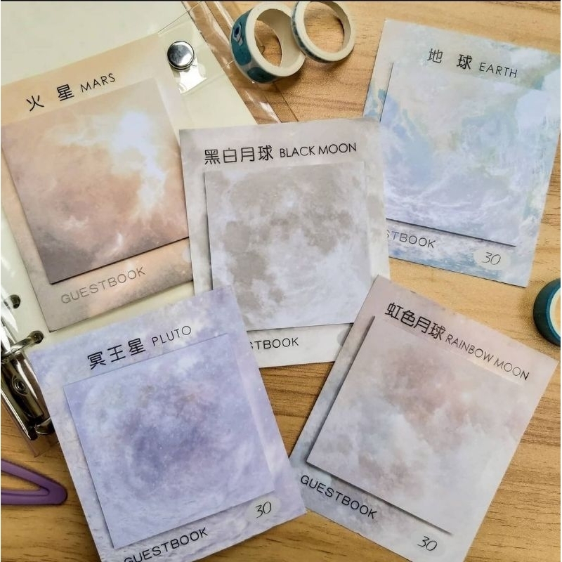 

Sticky notes kotak memo galaxy aesthetic estetik
