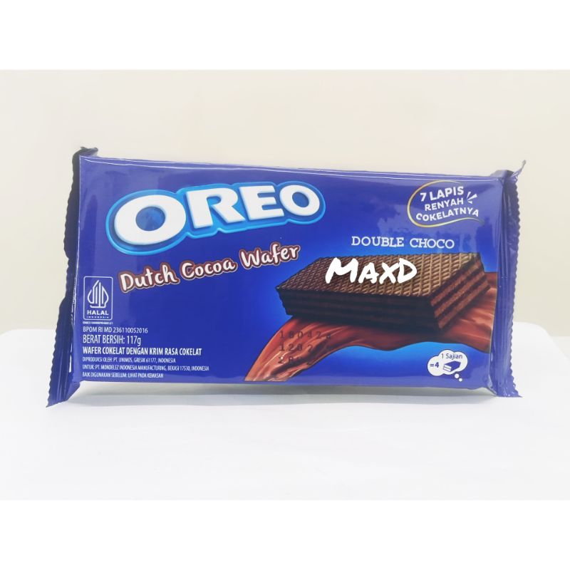 

Oreo Dutch Cocoa Wafer Double Choco 117g 1Pcs