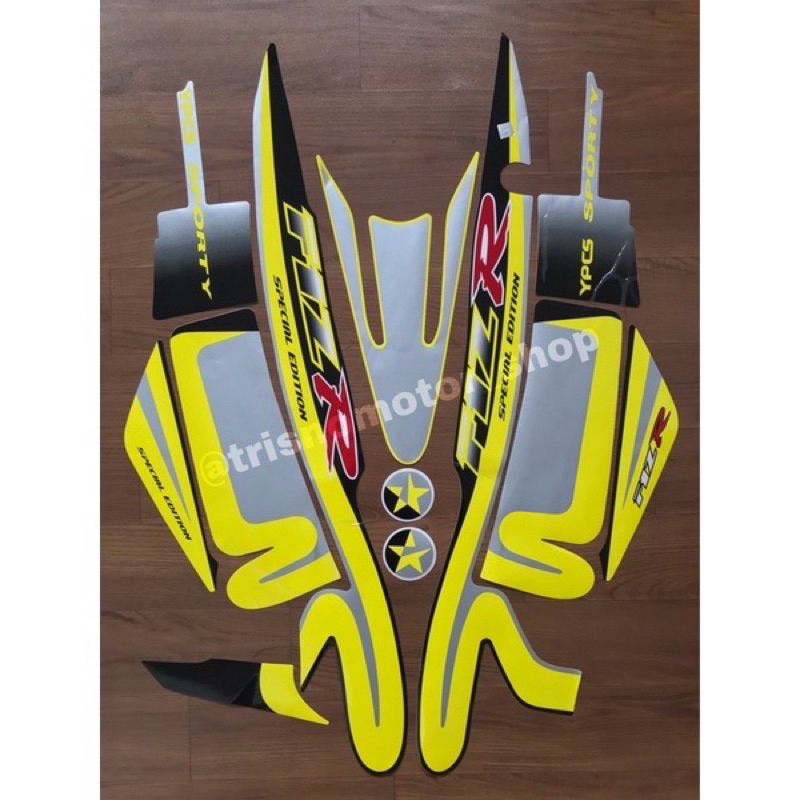 striping list lis body motor Yamaha fiz r Fiz R caltex sticker stiker f1zr f1z r fiz standar berkual