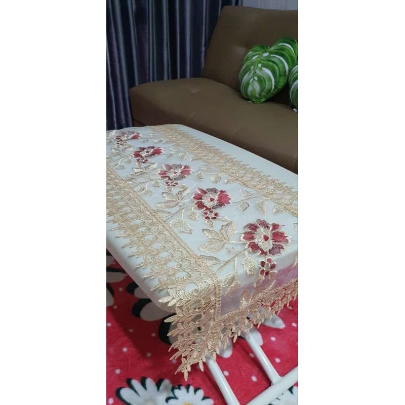 taplak meja tamu renda tile import