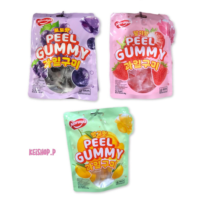 

NARAYA Pell Gummy 80gr - GRAPE / STRAWBERRY / MANGO