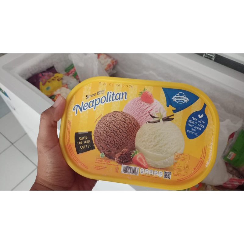 Es Krim Campina Ice Cream Campina 3 Rasa 700ml