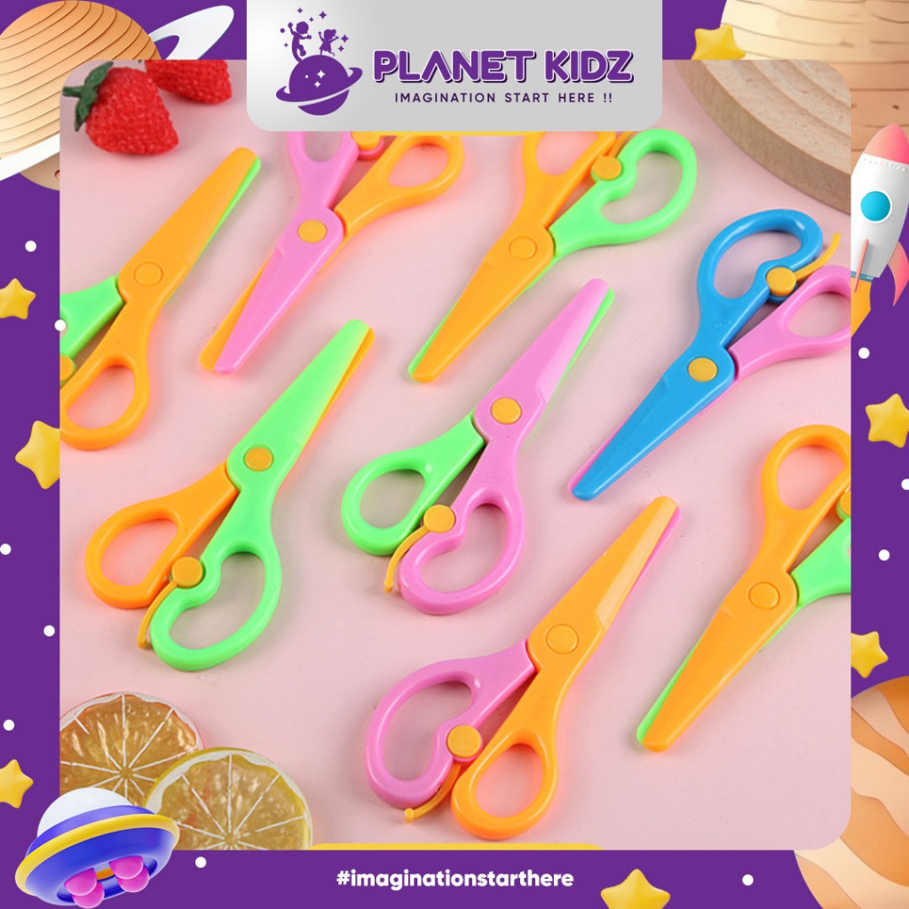 

PLANETKIDZ ATK06 Gunting kertas anak Gunting mini