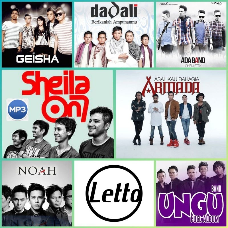 KASET MP3 LAGU POP INDONESIA ERA 2000 AN - KASET MP3 POP BAND INDO HITS TERBARU - KASET MP3 GADO GAD