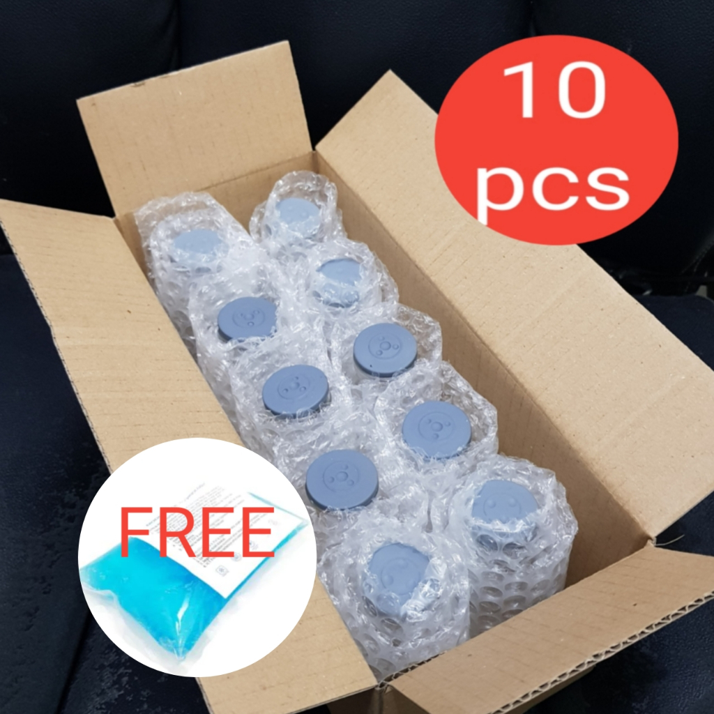 / 10 PCS BOTOL ASI 100ML FREE BLUE ICE GEL ISI 10 PCS PAKETAN Botol asi TUTUP KARET RB3