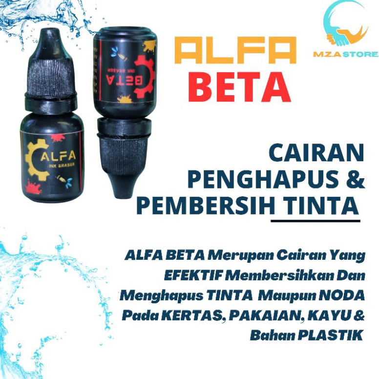 

INK Eraser ALFA Dan BETA Cairan Penghapus TINTA KODE Y2F1