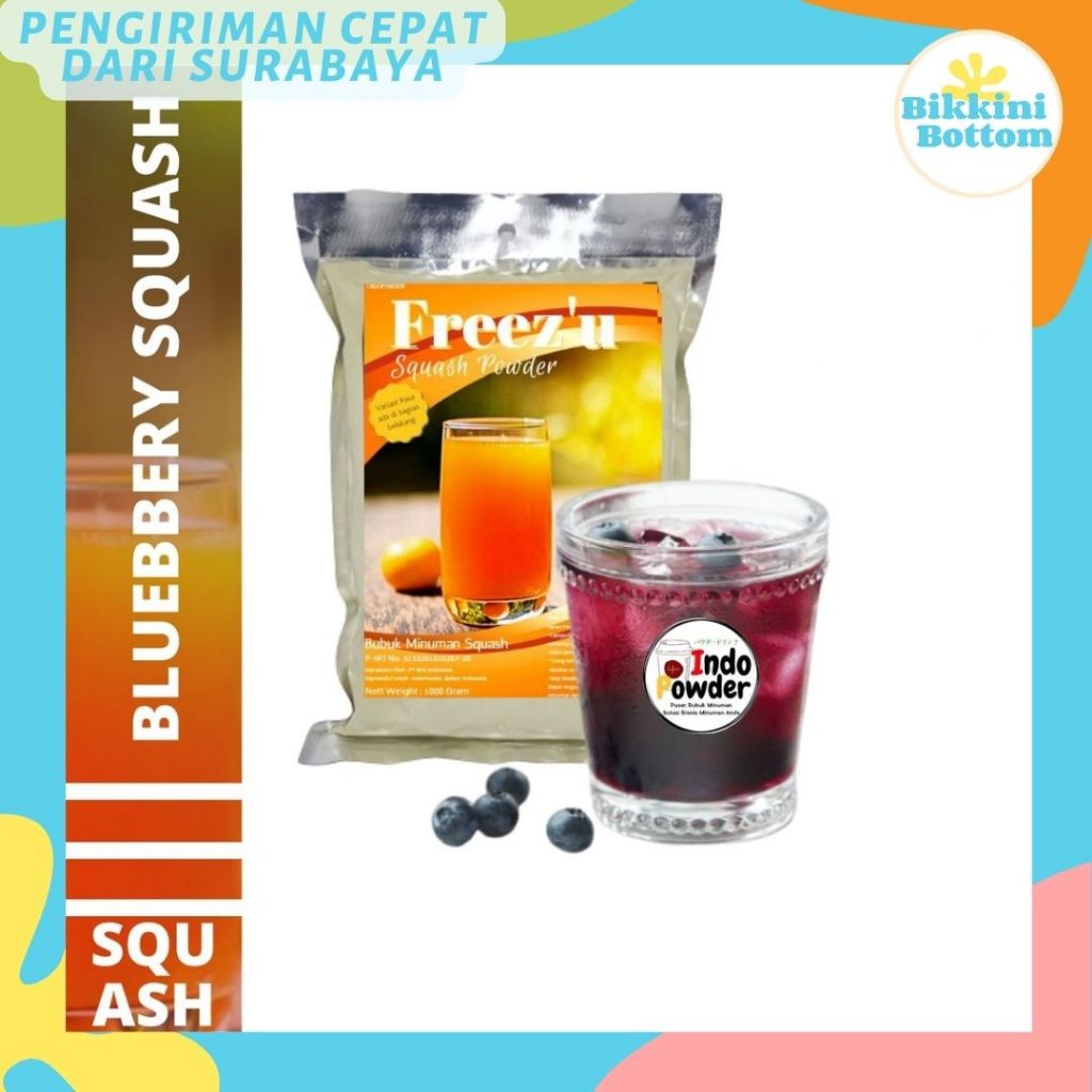 

Bubuk Minuman BLUEBERRY 1KG SQUASH / Powder BLUEBERRY 1KG / Bubuk BLUEBERRY INDOPOWDER FREEZU SQUASH