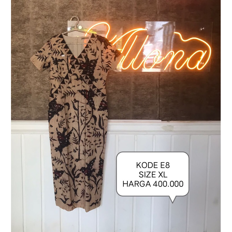Gaun Pesta Wanita Dewasa Bahan Batik Cap