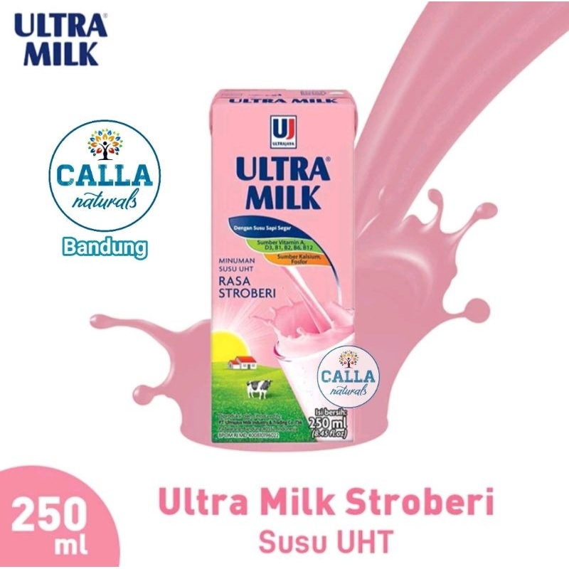 

(250 ml) ULTRA MILK STRAWBERRY | SUSU CAIR UHT STROBERI