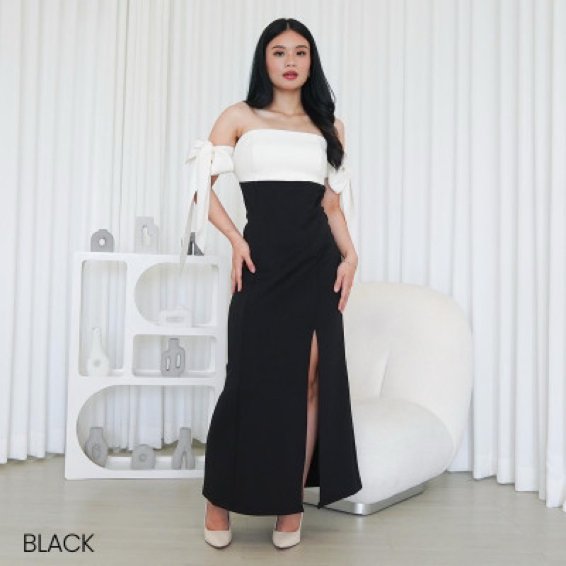 Long dress scuba dress panjang Gabrielle