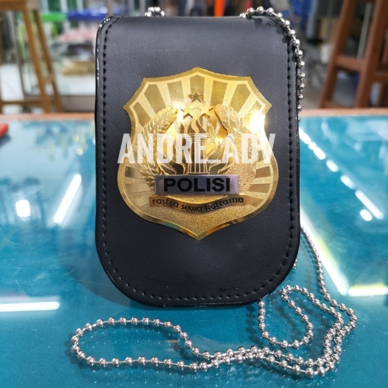 Lencana polisi dompet kalung polisi elegan