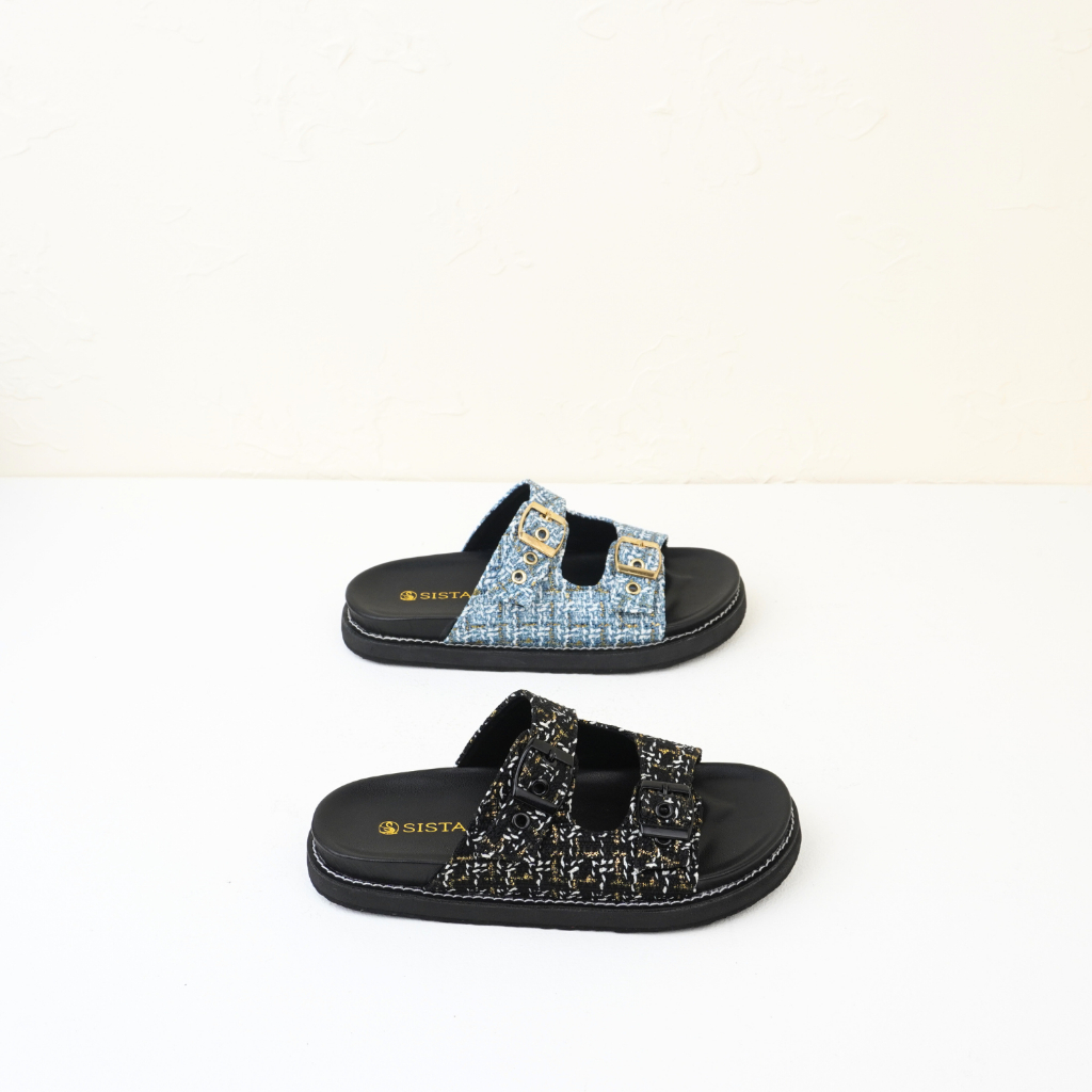 Sistas - Sandal Wanita Platform Sandal Hangout | Noir Series