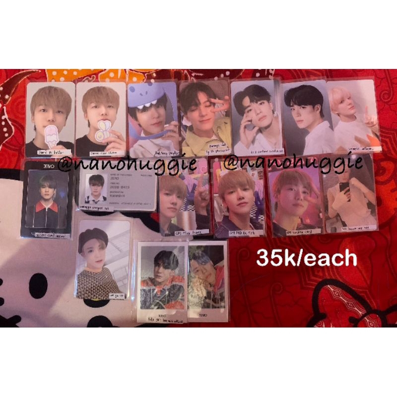 [baca deskripsi] photocard jeno jaemin nct dream sanrio holder clear sticker pink fong sg 21 dream s